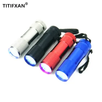 

1PCS Car r134a R410 R12 automotive air conditioning repair tools 9 LED UV violet fluorescent agent leak detection flashlight