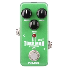 NUX NOD-2 Tube Man MKII Overdrive педаль для гитары аксессуары для бас-гитары FX True Bypass