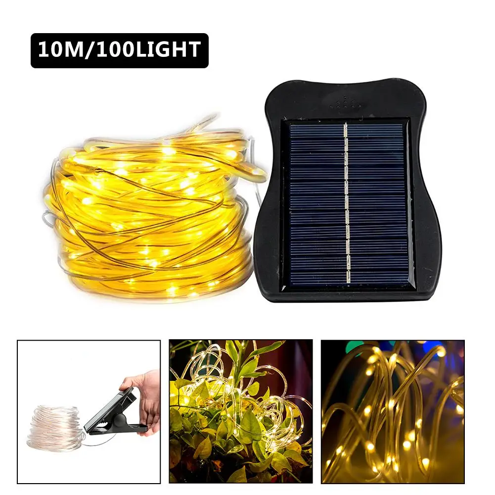 10M 100Led Christmas Tree String Light Waterproof Solar String Fairy Lights Outdoor Garden Party Wedding Christmas Decoration