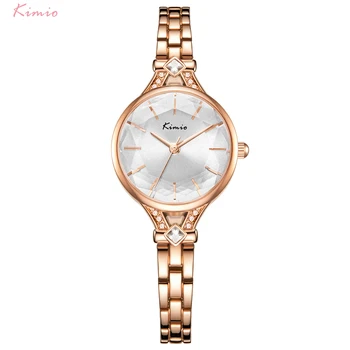 

NO.2 Kimio Fashion Women Watches Quartz Wristwatch Stainless Steel Bracelet Watch Exquisite Rhinestone Dress Watch Montre Femme