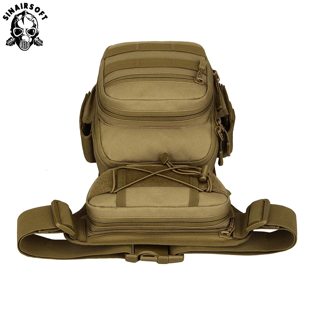 Сумка Molle для леггинсов 1000D нейлоновая Водонепроницаемая Мужская тактическая