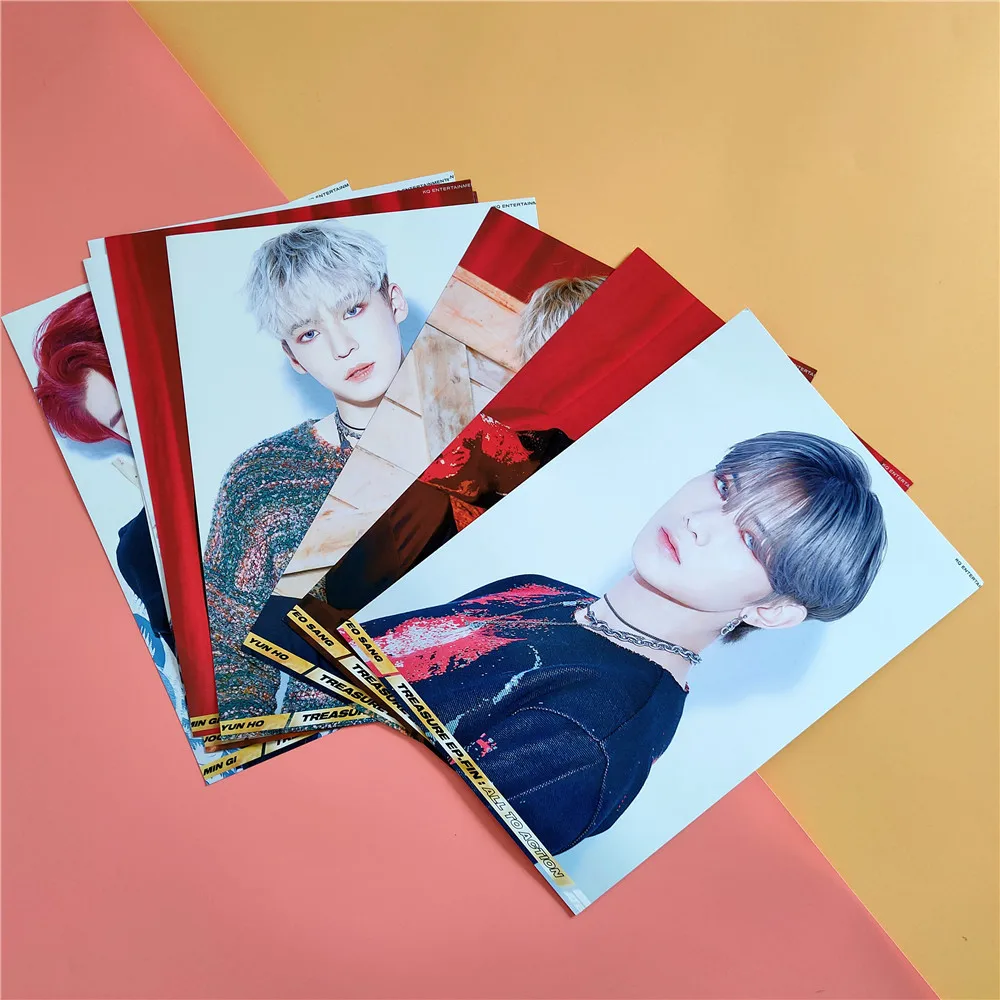 Фотопостер KPOP ATEEZ самоклеящаяся Коллекционная картина с изображением страны