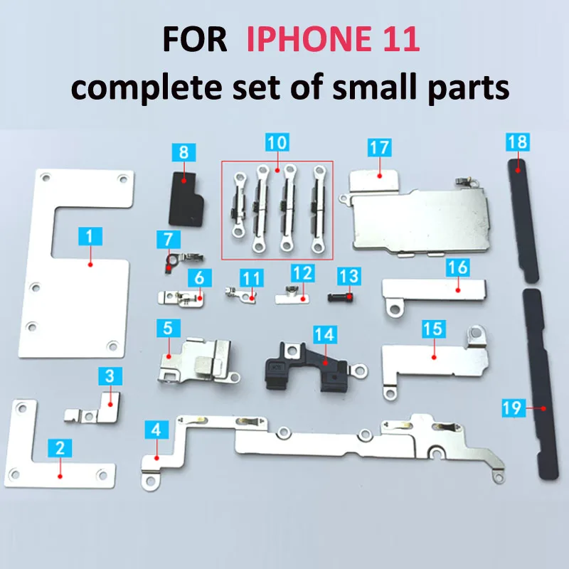 Для iphone11 полный комплект мелких деталей покрытие кабеля железный лист маленькие части железной крышки