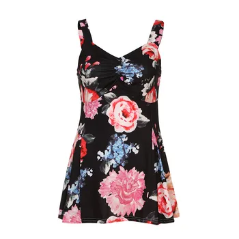 

Sexy Vest Women Clothes Plus Size S-5XL Summer Sleeveless Rose Flower Printed T Shirt Womens Casual Black Tshirt Tee Tops F11