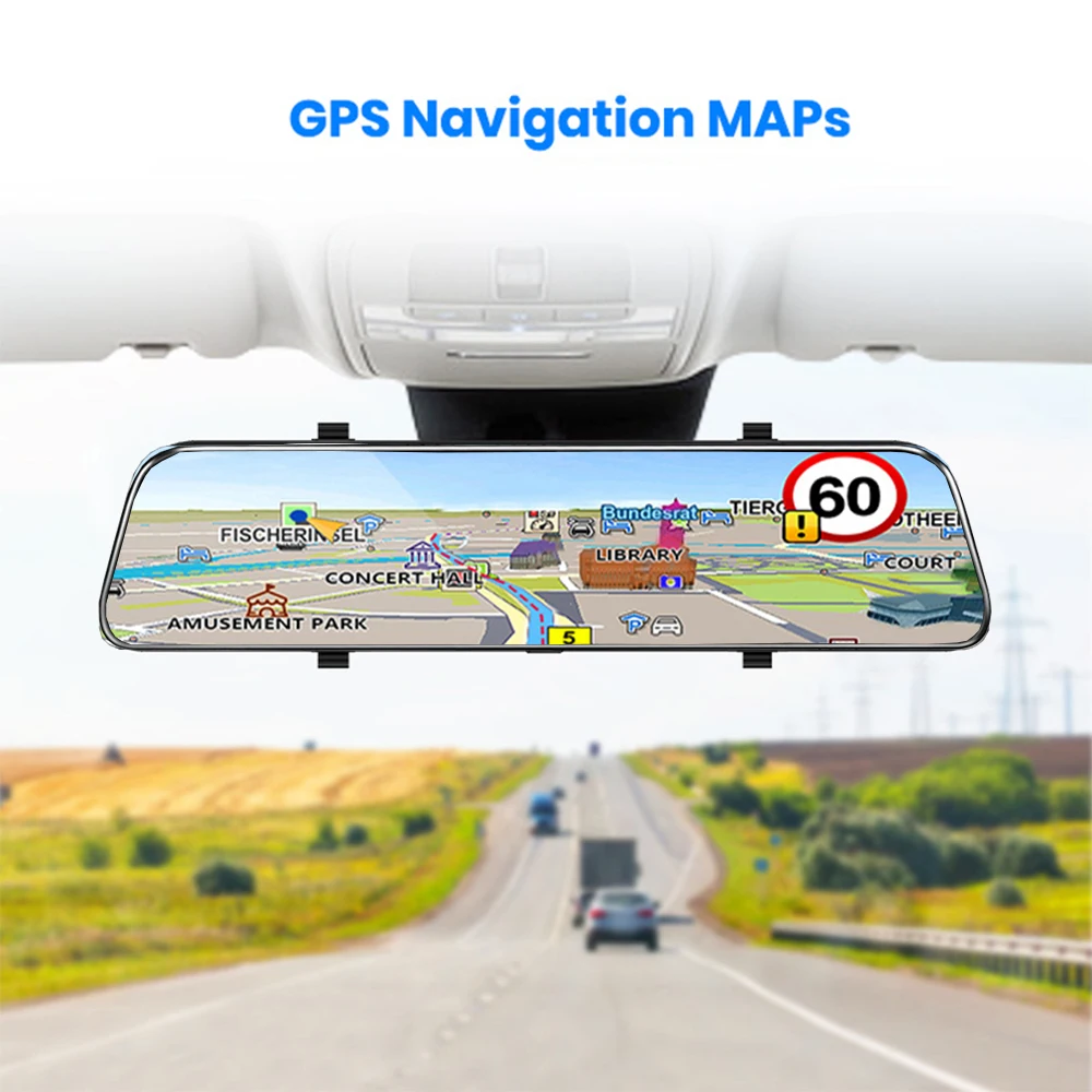 Зеркало заднего вида с GPS автомобильный Регистратор 4G Android 8 1 зеркало камерой