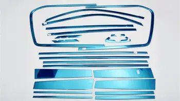 

24 Pcs Stainless Steel Full Window Trim Cover Exterior Body Decoration For TOYOTA LAND CRUISER 2008-2017 Chrome Car-Styling