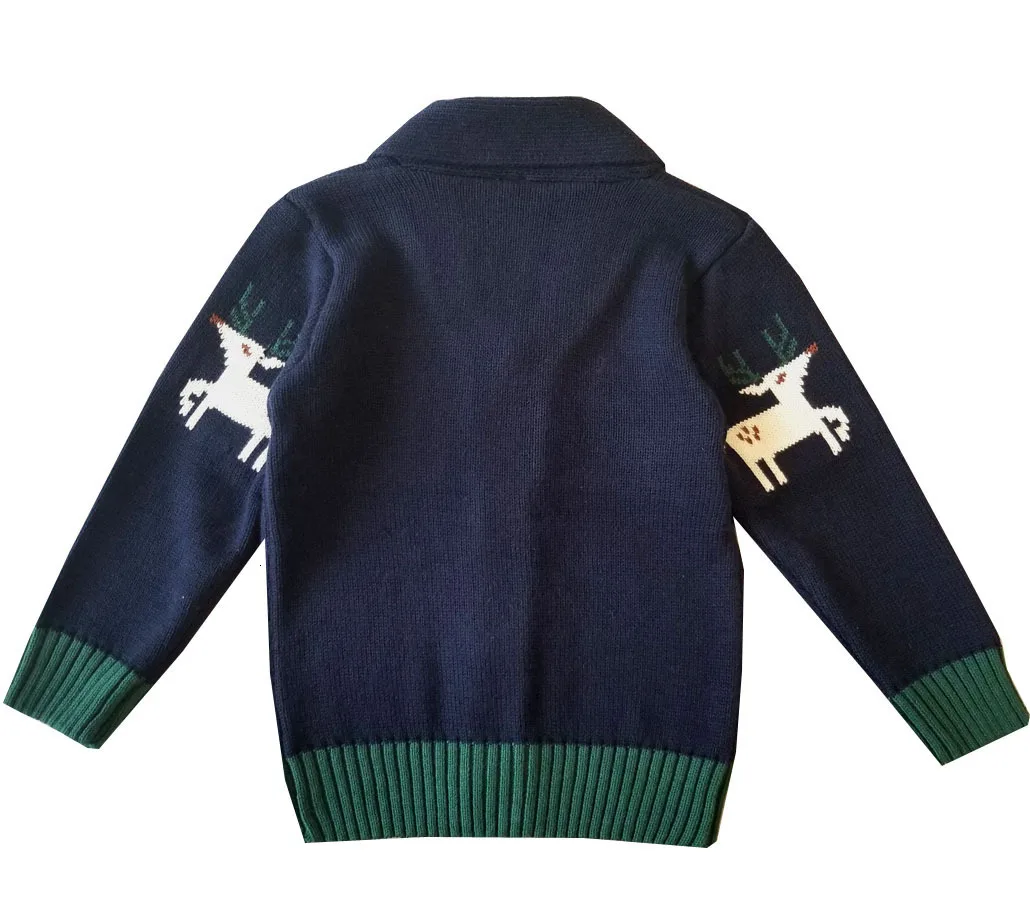 Детские свитера для новорожденных Зимний Детский свитер для мальчиков и девочек Рождественский Детский кардиган ветровка детская трикотажная одежда детское пальто