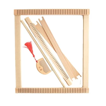 

Loom Kit Hand-Woven DIY Suit Home Tapestry Scarf Wooden Multi-Function Loom Sewing Machine