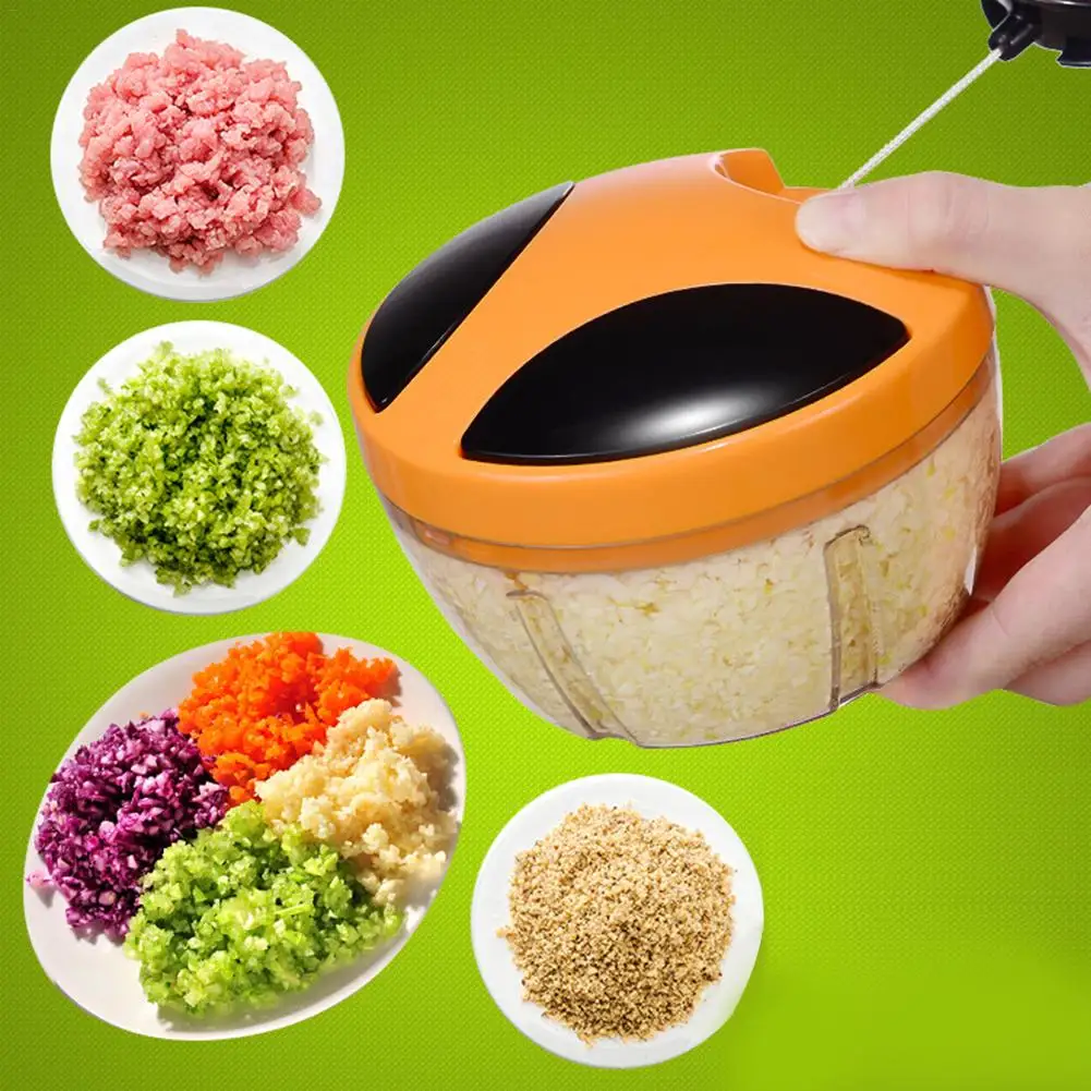 Manual Slicer Chopper Spiral Kitchen Tool Food Vegetable Meat Garlic Cutters