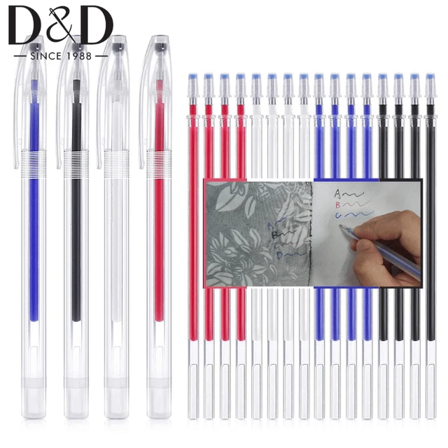 4 Colors Heat Erasable Fabric Pens with 20 Erasable Pen Refills