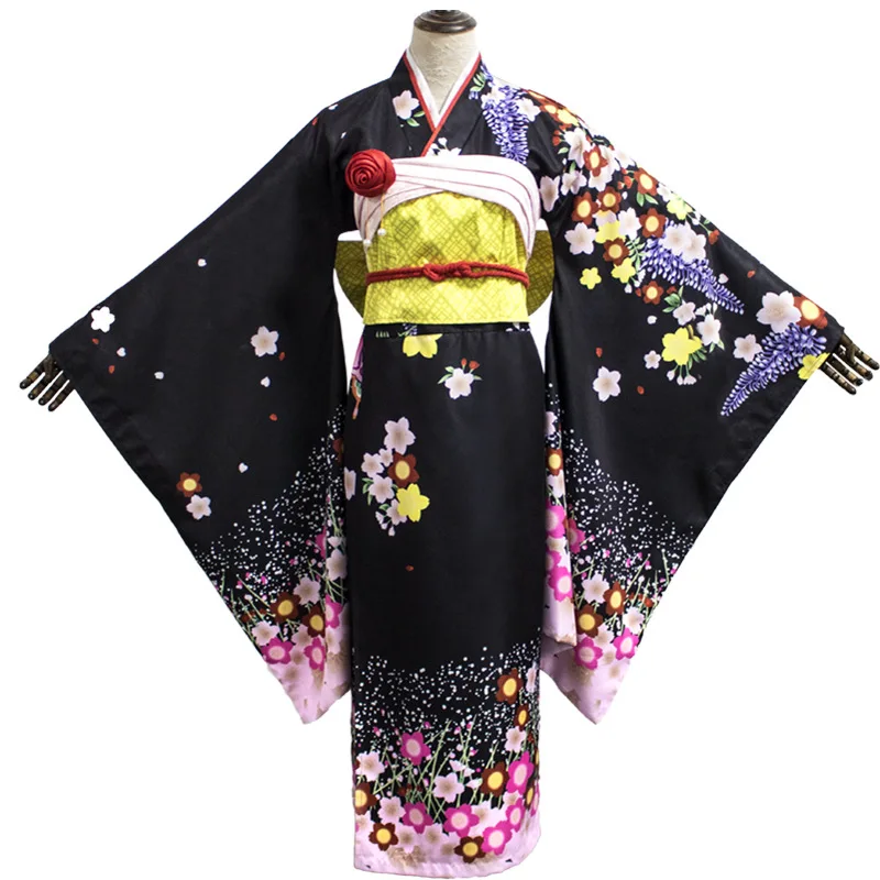 

Bishoujo Mangekyou Renge Cosplay Costume Printed Kimono Complete Full Set Outfit