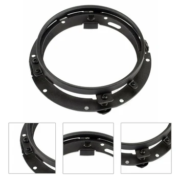 

LED Headlight Bracket Holder Replacement Parts Exterior 7 inch Round Ring