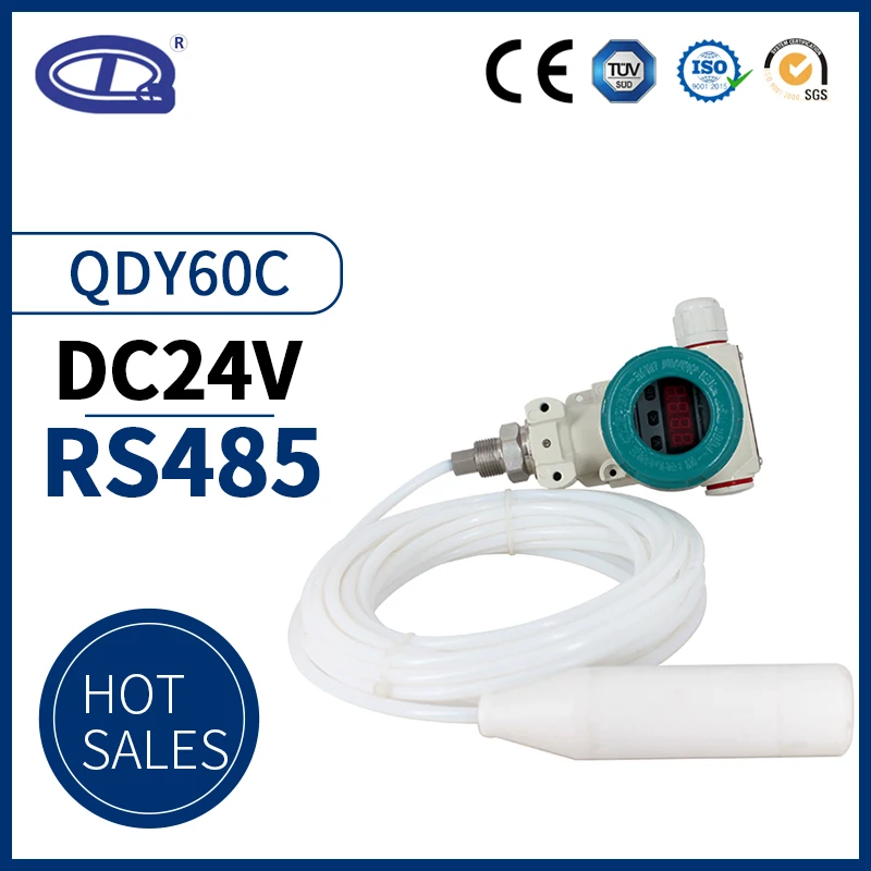 

QDY60C RS485 LED Digital display automatic water level controller water level sensor Anticorrosive Liquid Level
