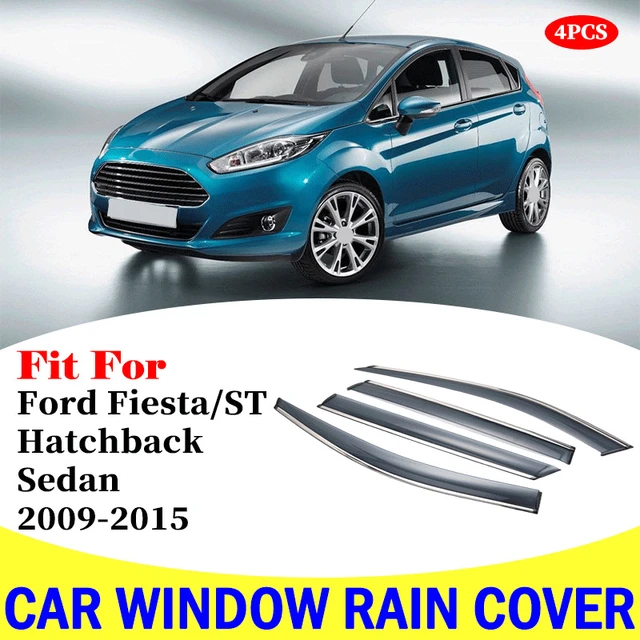 For Ford Fiesta/st Hatchback Sedan Window Visor Car Rain Shield Deflectors  Awning Trim Cover Exterior Rain Cover Car Accessories - Awnings & Shelters  - AliExpress