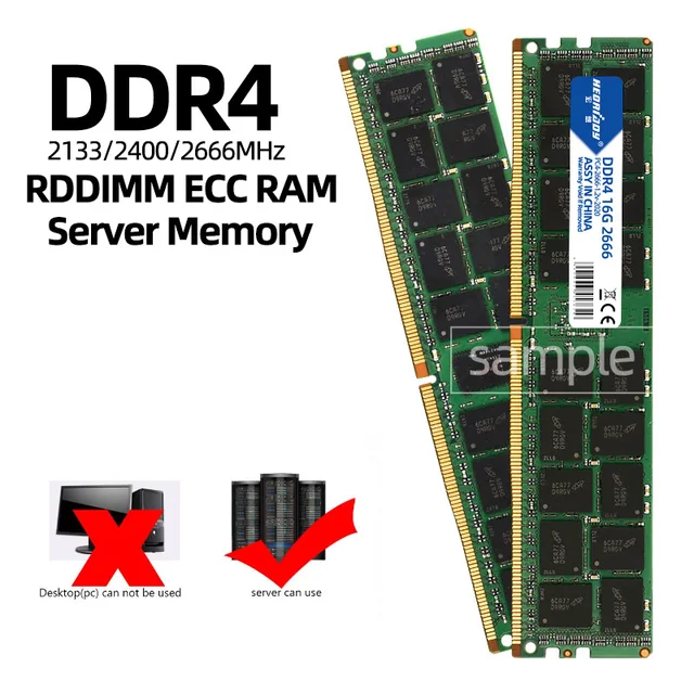 DDR4 32GB ecc reg ram 2133MHz 2400MHz 2666MHz PC4 RDIMM compatible 8GB 16GB 2