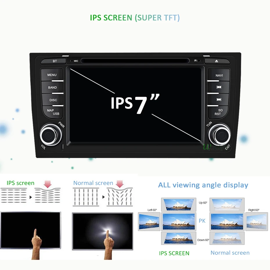 DSP Android 9,0 64G 2 DIN Автомобильный dvd-плеер для AUDI A6 RS6 1997-2004 S6 1997 gps радио Мультимедиа Стерео навигация ips экран ПК