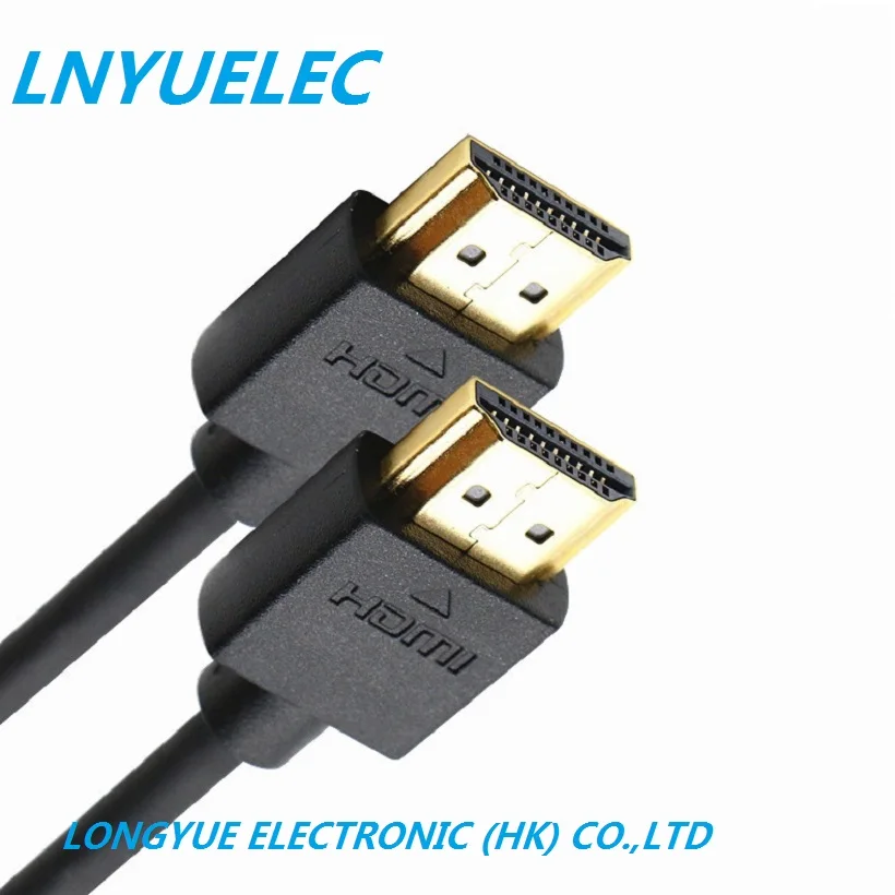 Black HDMI кабель видео Позолоченные кабели 1,4 1080P 3D кабель для HDTV переключатель делителя 0,5 m 1m 1,5 m 2m 3m 5m 10m 12m 15m 20m - Color: Black