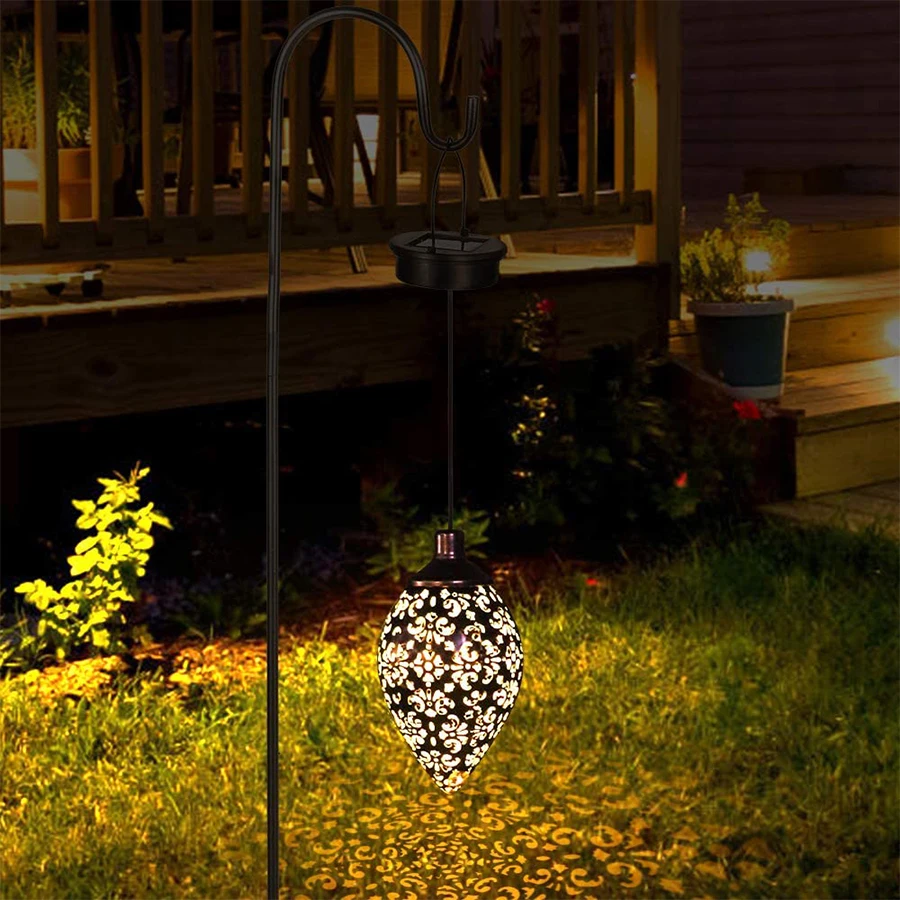 Solar Sun Drop Outdoor Lantern