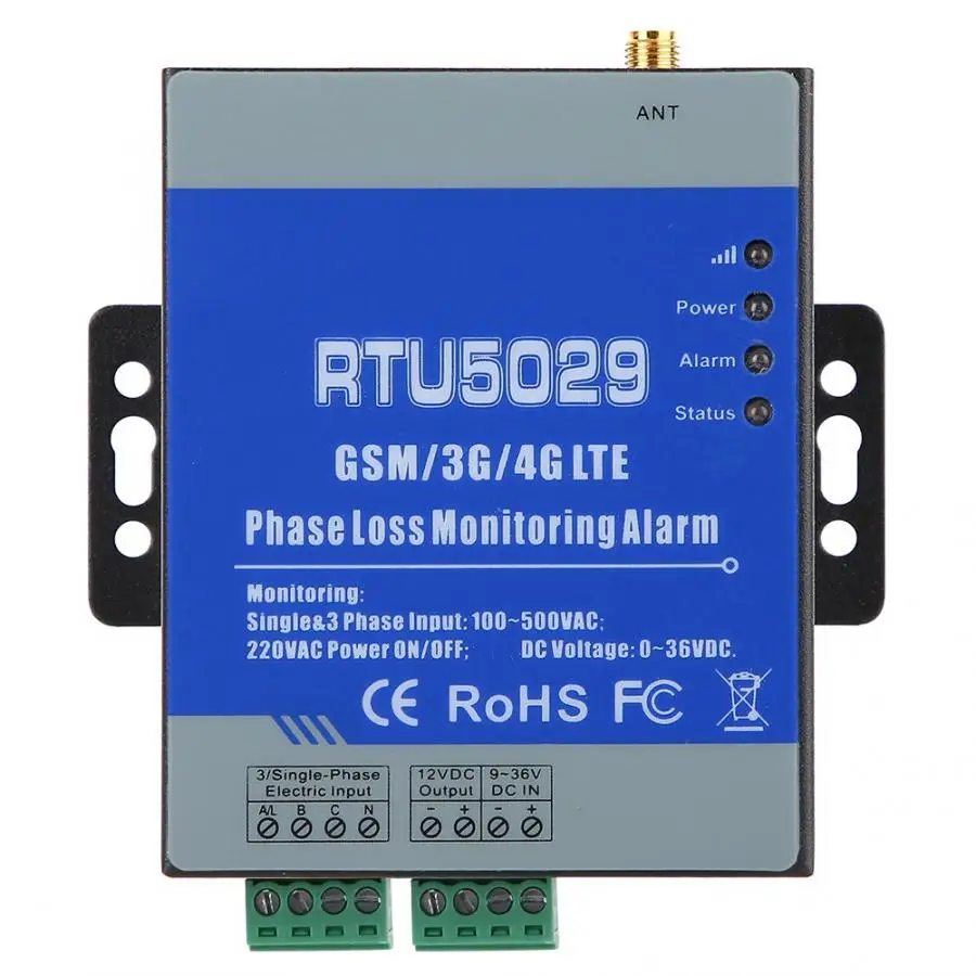 RTU5029 GSM 380V 3-фазовый сигнализации в случае потери Мощность отказ мониторинг состояния контроллер 100-240V Температура мониторинга ОПО
