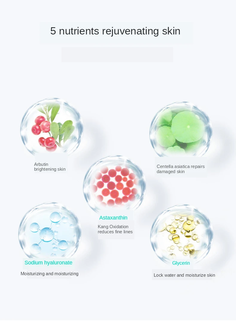 20 bags/box Astaxanthin Whitening Serum  Arbutin Liquid Freckle Removal Antioxidant Anti-wrinkle Moisturizing Face Essence
