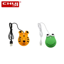 CHYI Милая Мини Компьютерная Мышь Оптическая Проводная Usb 3d в форме животных PC Mause прекрасный 1600 dpi мультфильм тигр дети подарок мыши для ноутбука