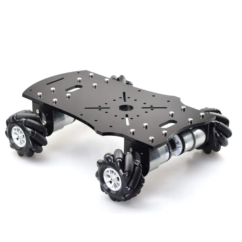 Самый дешевый двухслойный 4WD 60 мм радиоуправляемый робот Автомобильный шасси с