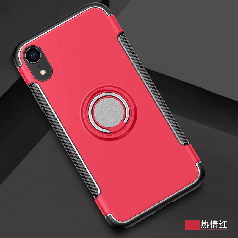 Применимо iphone xr xsmax опора в виде кольца чехол iphone 6/7/8 Plus магнитной присоской автомобильный ударопрочный чехол