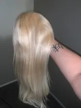 Recto 613 rubia Color degradado 13x4 transparente Peluca de encaje de cabello humano sin costuras nudos blanqueados 4x4 Closure13x6 peluca Frontal de encaje