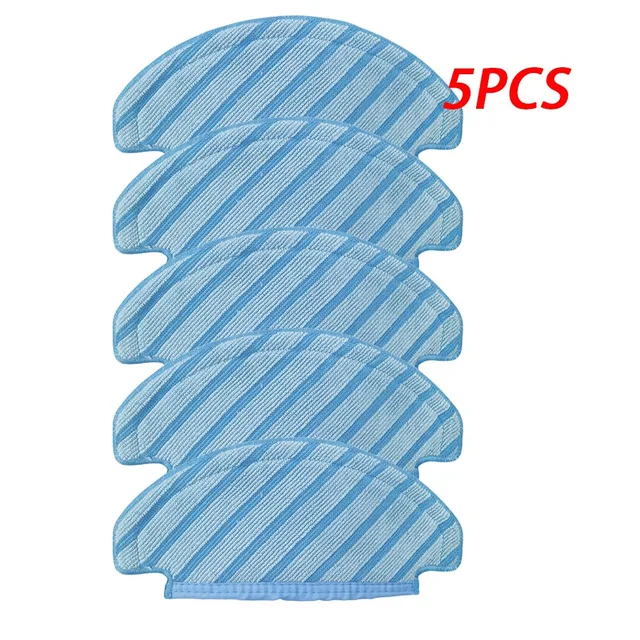 Main / Side Brush For ECOVACS DEEBOT OZMO T8 / T8 AIVI Robot Vacuum Cleaner Dust Bag Filter Disposable Mop Cloth Accessories 5pcs