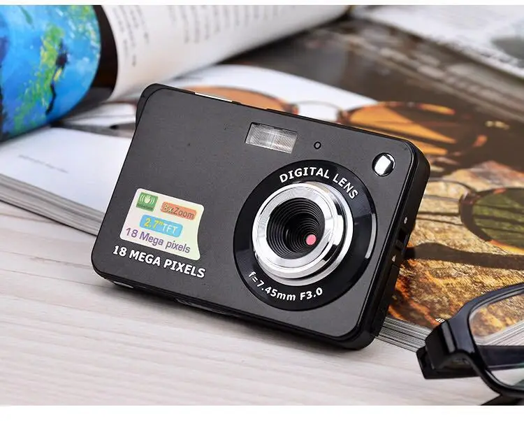

Digital Camera 2019 2.7HD Screen Digital Camera 21MP Anti-Shake Face Detection Camcorder Black