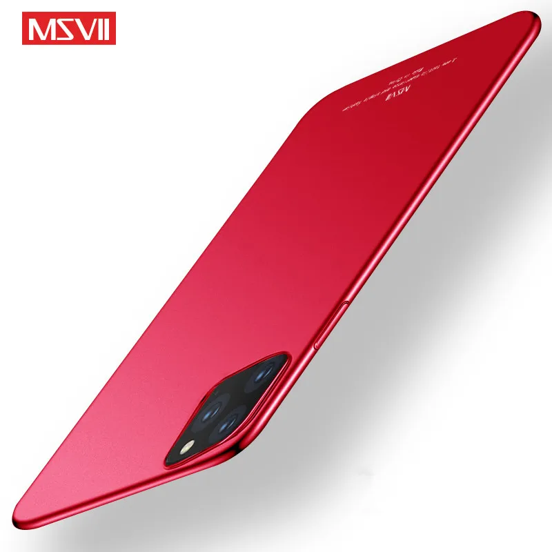 Чехол для apple iphone x xs max xr чехол Msvii coque 11 pro Ультратонкий Жесткий из поликарбоната на