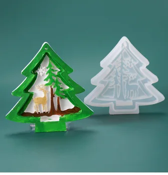 

DIY Resin Mold Handmade Coaster Silicone Molds Jewelry Making Hand Made Tool Set Epoxy UV Resin Molds Christmas decorations