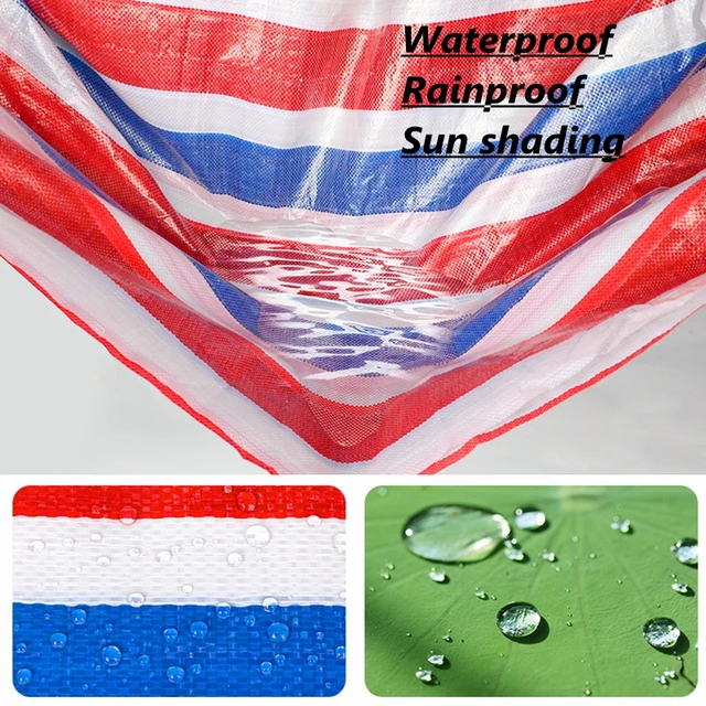 0,25 Mm -Es Pe Tarpaulin Kerti Erkély Terasz Esőálló Ruhás Kendő Sátor Vízálló Növények Pet House Cover Tarp Napellenző Árnyékoló Vitorla - Image 3