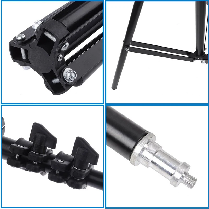 Light Stand Photography Portable Tripod 1/4 Screw Softbox LED Ring Light Phone Camera Laser Level Projector foldable tripod camera tripod light stand