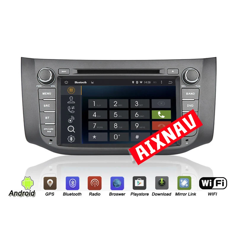 Flash Deal GPS Navigator Car DVD Player Car Stereo with Display Auto Radio Bluetooth Car Multimedia Player for Nissan Sylphy 2012-2015 1