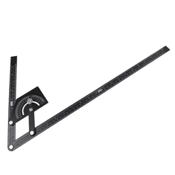 

0-180 Degree Angle Finder Marking Gauge Multifunction Protractor Measuring Ruler Woodworking Tool