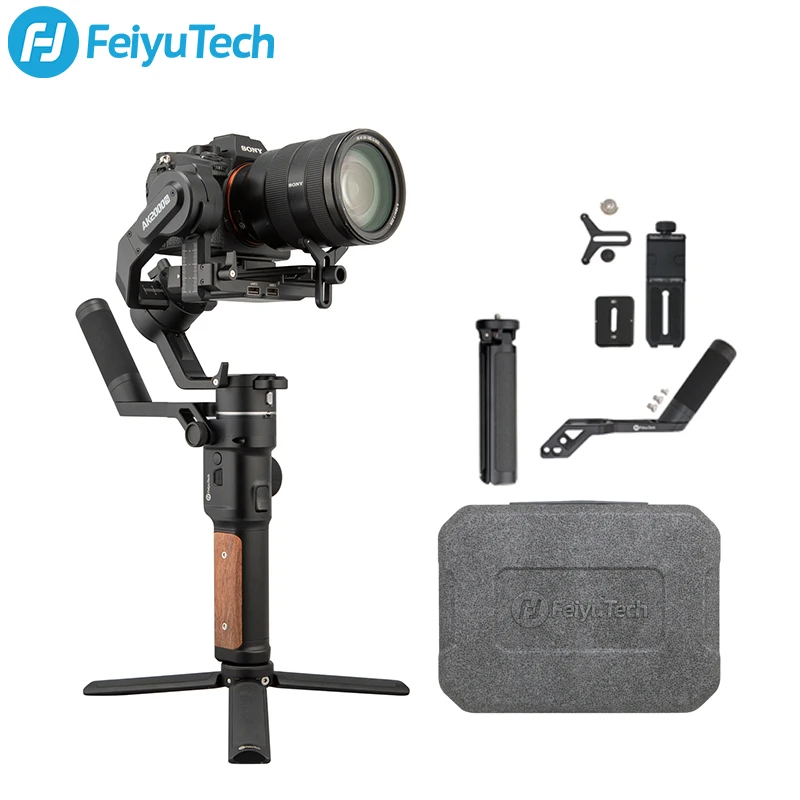 

FeiyuTech AK2000S DSLR 360 Head Camera Gimbal Stabilizer Handheld Video fit for DSLR Sony CANON Mirrorless Camera 2.2 kg Payload