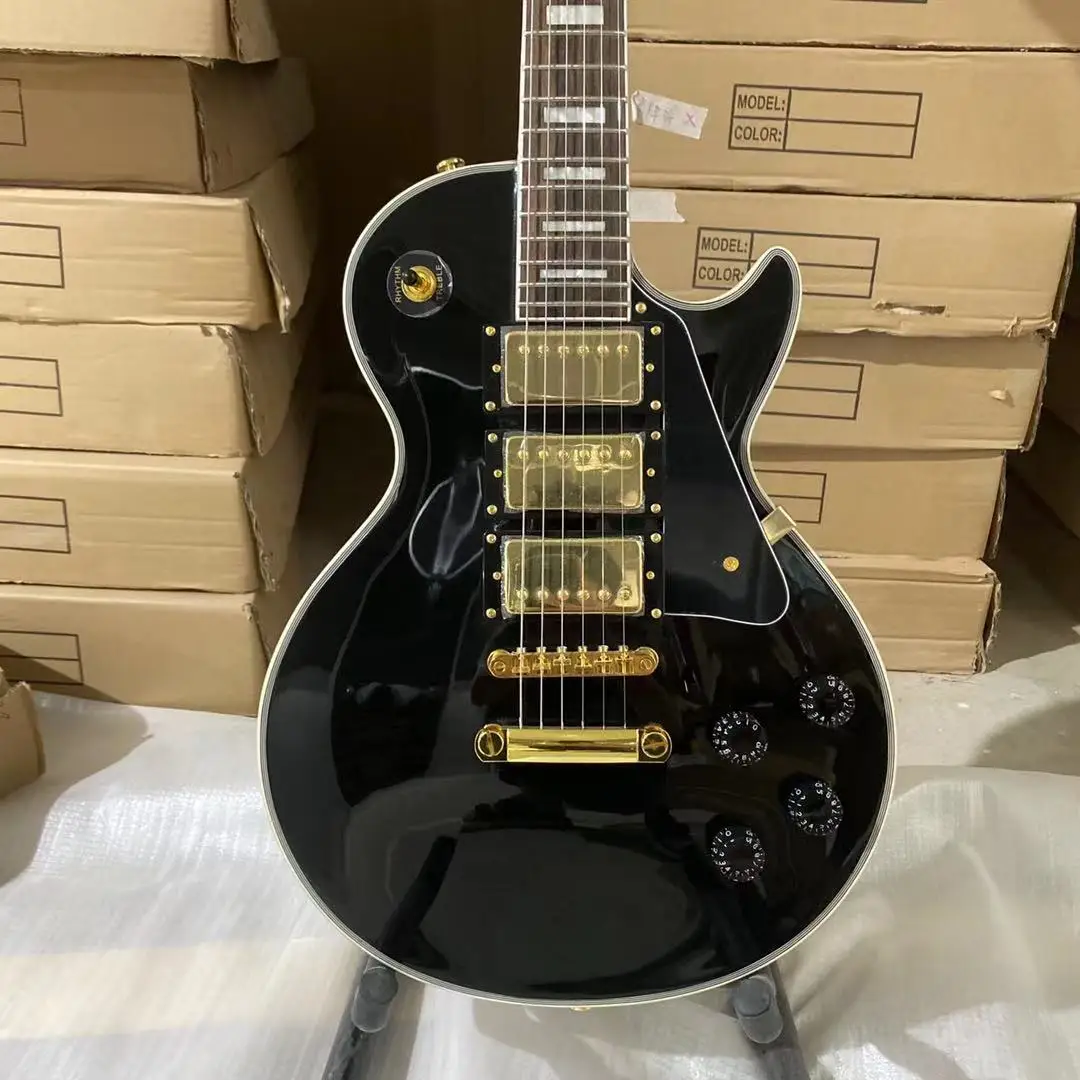 Black Beauty LP Electric Guitar Gold Hardware Rosewood Fingerboard Mahogany Body High Quality Guitarar Free Shipping | Спорт и