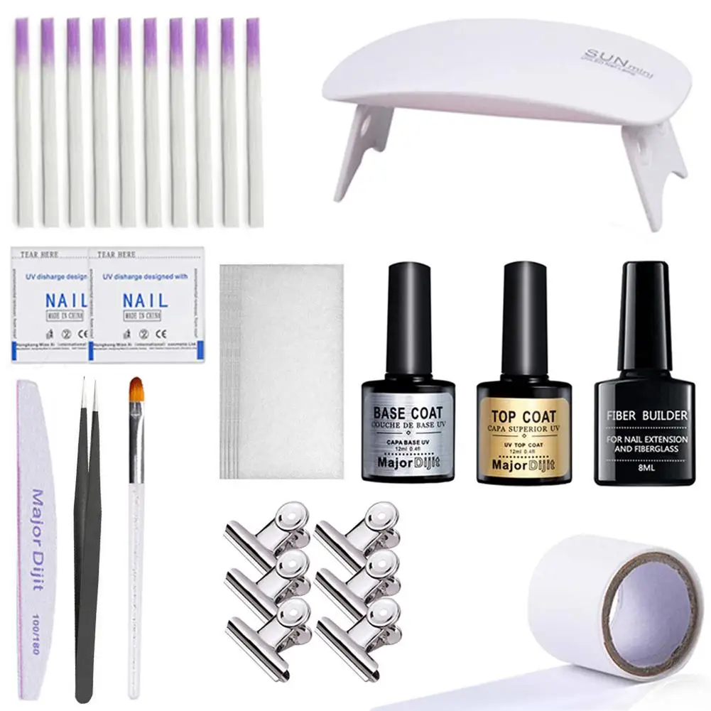 Fiberglass Nail Kit Nails Extension Fiberglass ExtensionUV Gel Nail