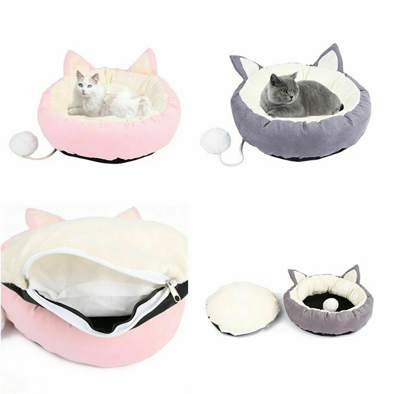 

Hot Pet Bed House Soft Nest Cosy Round Warm for Dog Puppy Cat Kitten Indoor Sleeping XJS789