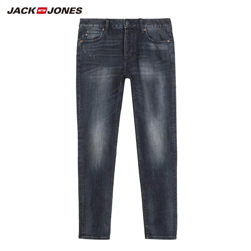 JackJones Men's Winter Stretch Slim Fit Jeans Stretch Biker Pants Fashion Classical Denim Jeans 219132562