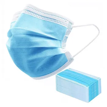 

100PCS 3 Layer Non-woven Dust Face Mask Disposable Mouth Mask Dust Filter Safety Mask