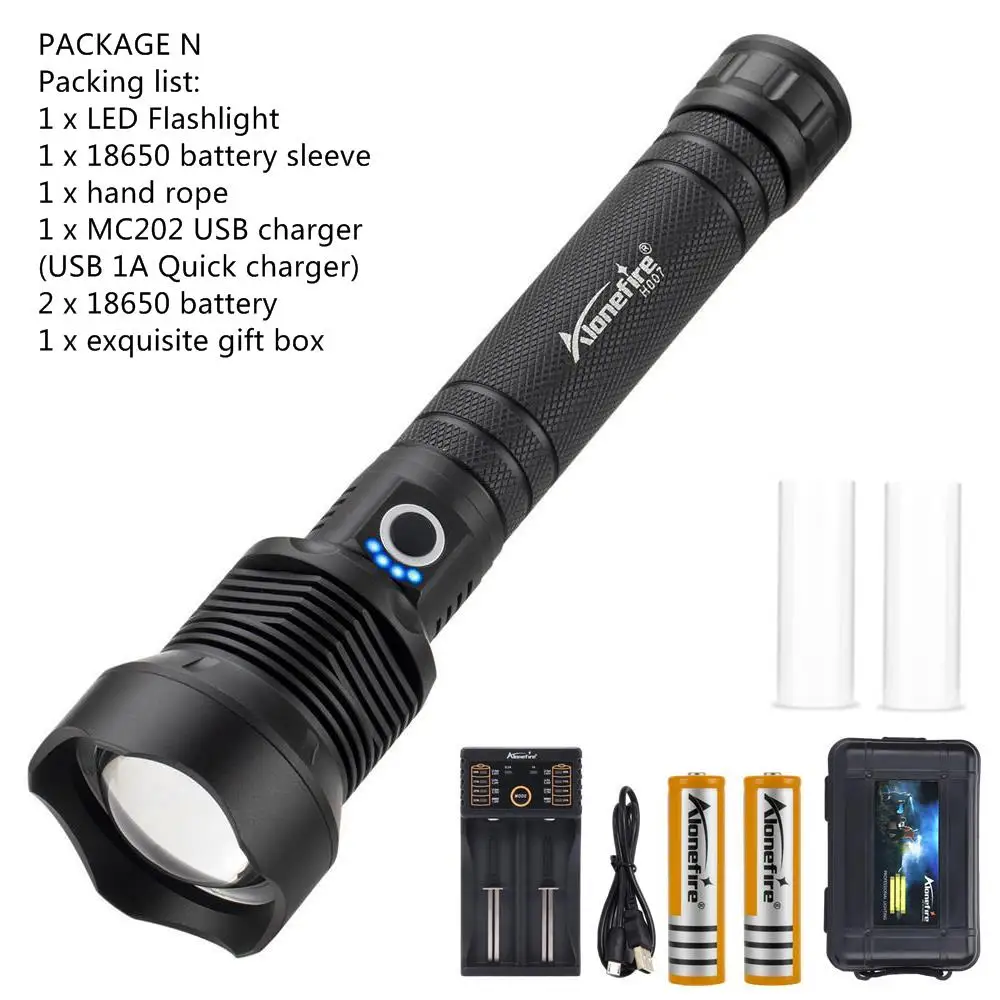 Зеленый AloneFire H007 50000 люмен лампа xhp70.2 самый мощный фонарик usb Zoom СВЕТОДИОДНЫЙ Фонарь xhp70 Лучший Кемпинг Открытый тактический охотничий - Испускаемый цвет: Зеленый