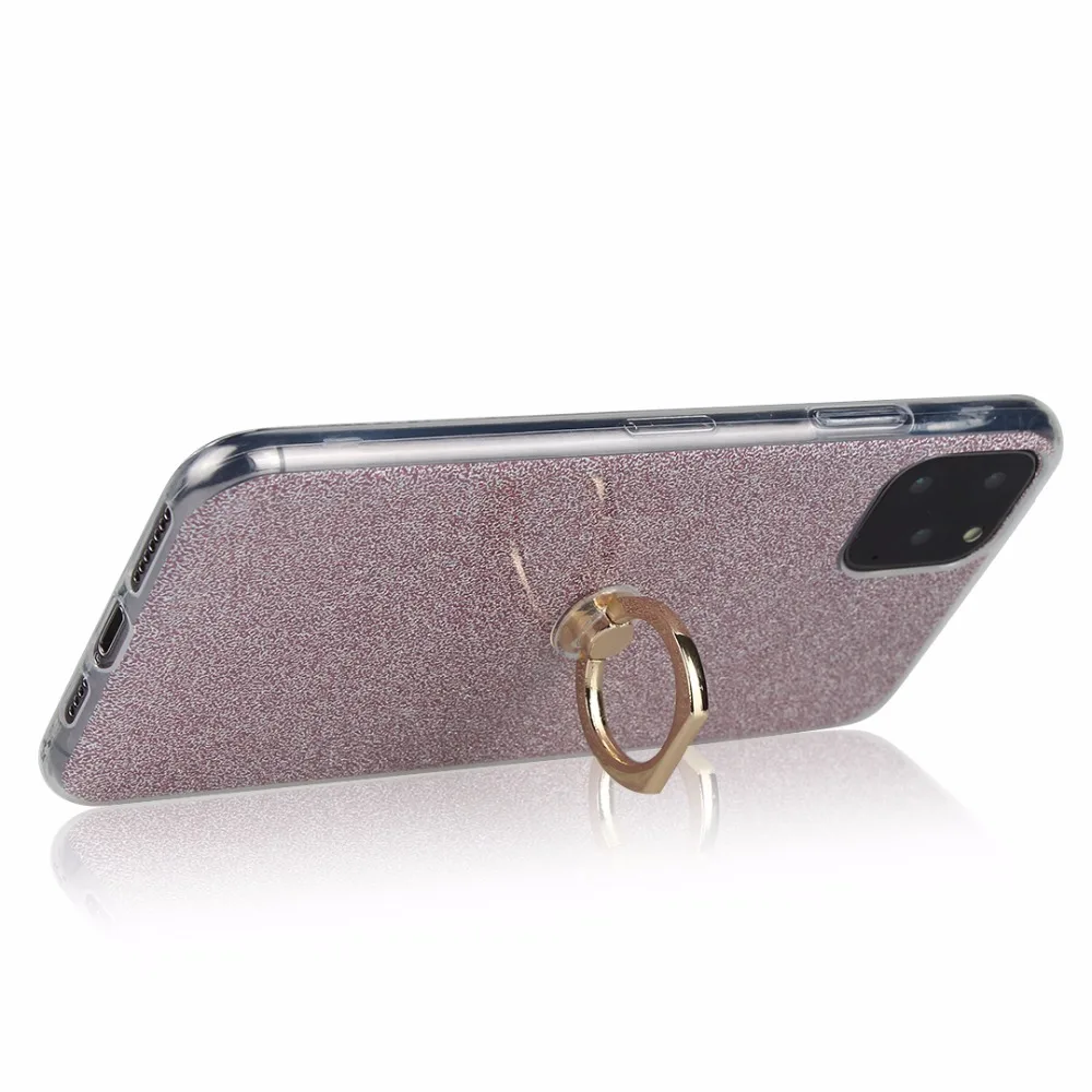 20 шт./лот блестящее кольцо корпус фары жесткий чехол для iphone 5 6 7 8 X XS XR XS Max 6 7 8 plus 11 Pro Max чехол-подставка