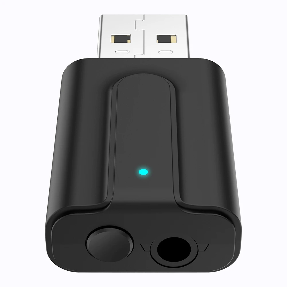 BT 5,0 A2DP Bluetooth передатчик приемник 2 в 1 3,5 мм Aux HIFI стерео аудио USB беспроводной мини-адаптер для динамиков автомобиля ПК ТВ