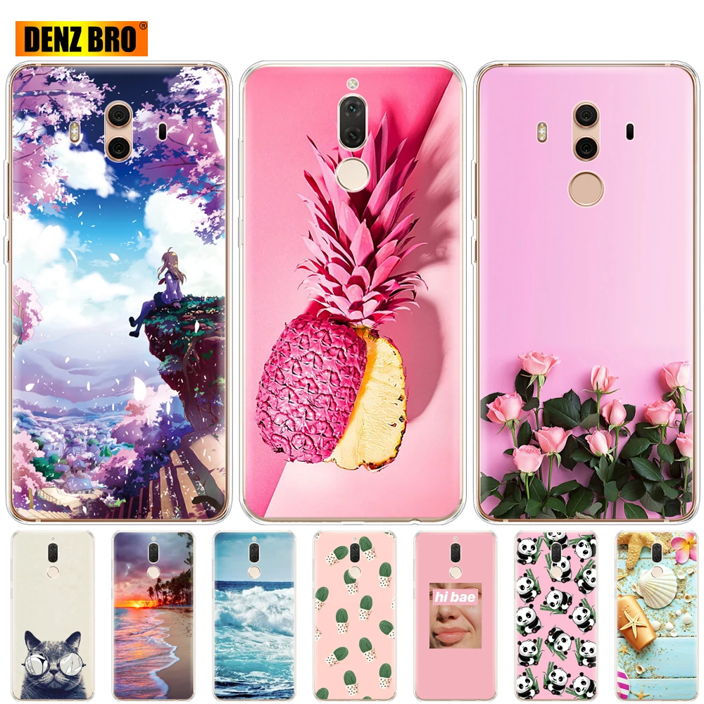 

For Huawei Mate 10 lite case bumper Printing Drawing Silicon Soft TPU Phone Cases Cover For Huawei Mate 10 pro coque for mate 10