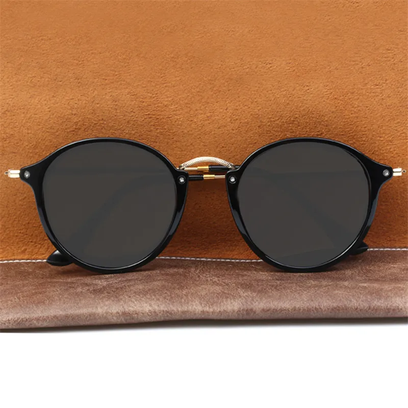 

NYWOOH Fashion Unisex Sunglasses Polarized Coating Mirror Round Driving Sun Glasses for Women Men Classic Brand Design