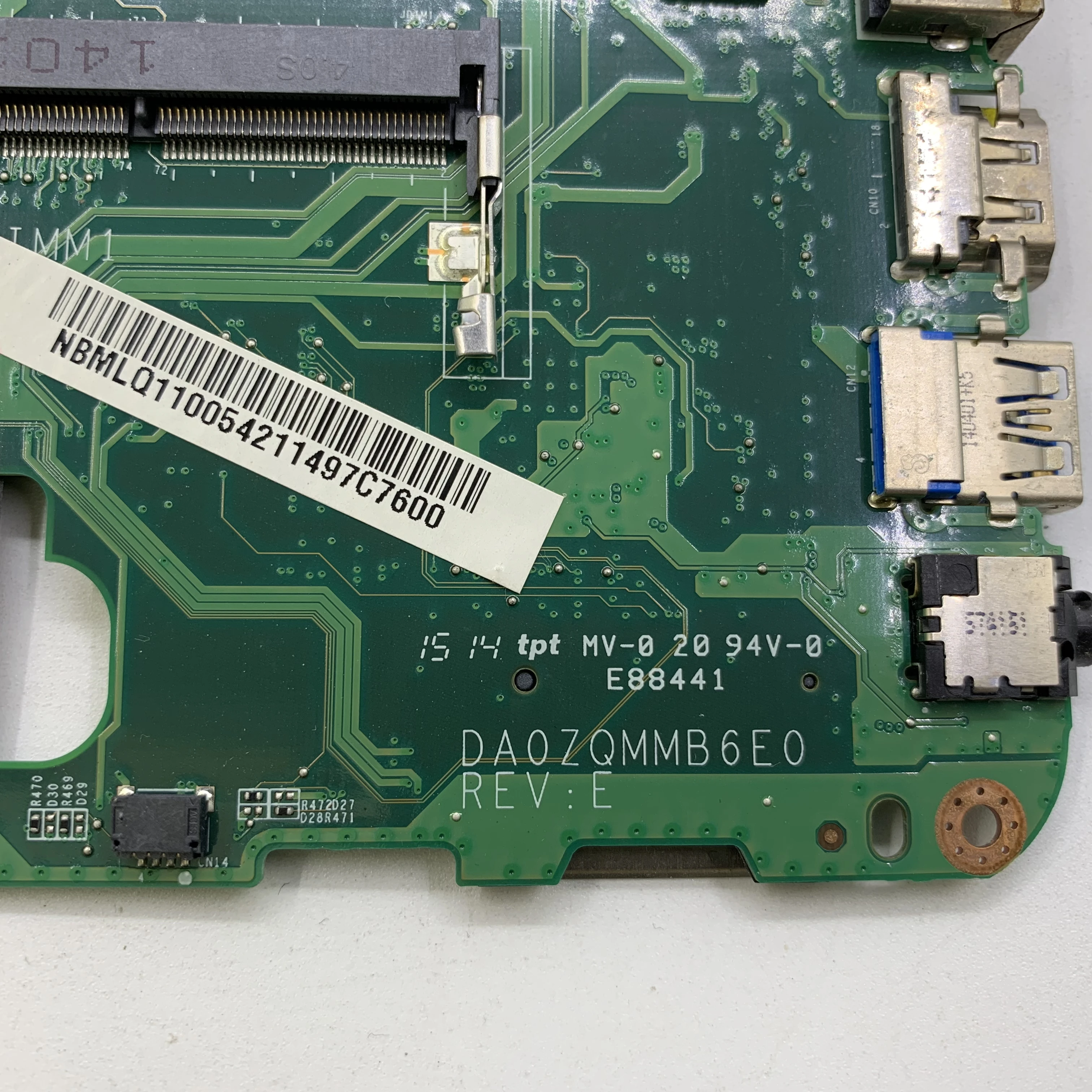 Kefu DA0ZQMMB6E0 материнская плата для ноутбука ACER aspire E5-411 E5-411G Материнская плата ноутбука NBMLQ11006 DDR3 тестирование
