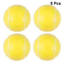 8pcs 6.3cm Squeeze Ball Toy Football Basketball Soft Foam Sponge Anti stress Baseball Tennis Toys for Kids Children
