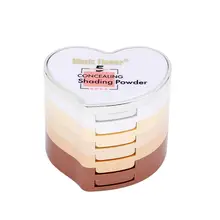 Пятислойная прессованная Порошковая крышка удаляет даже тон кожи осветляет макияж эффект макияж прессованный порошок новое поступление